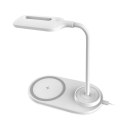 PLATINET LED DESK LAMP LAMPKA BIURKOWA WITH WIRELESS CHARGER 10W WHITE [ 45247 ]