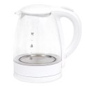 PLATINET ELECTRIC GLASS KETTLE CZAJNIK ELEKTRYCZNY LED 220-240V 2200W 1,7 Liter WHITE [44796]