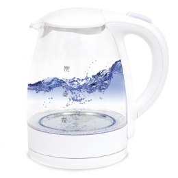 PLATINET ELECTRIC GLASS KETTLE CZAJNIK ELEKTRYCZNY LED 220-240V 2200W 1,7 Liter WHITE [44796]