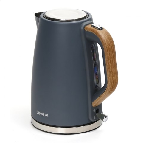 PLATINET ELECTRIC KETTLE CZAJNIK ELEKTRYCZNY VELVET WOODEN GRAY [45464]