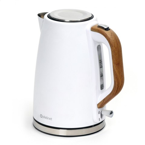 PLATINET ELECTRIC KETTLE CZAJNIK ELEKTRYCZNY VELVET WOODEN WHITE [45465]