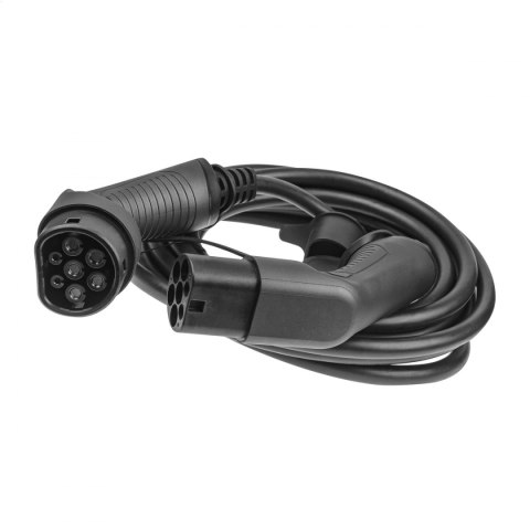 PLATINET EV CHARGING CABLE KABEL DO ŁADOWANIA SAMOCHODU TYPE 2 22KW 5M BLACK [45786]