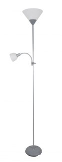 PLATINET FLOOR LAMP LAMPA PODŁOGOWA E27+E14 GREY [44527]