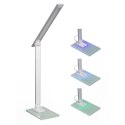 PLATINET SPECIAL LED DESK LAMP 6W RGB GLASS BASE SILVER [44671]