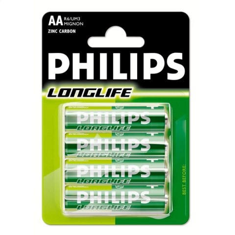 PHILIPS BATERIE LONGLIFE R6 (AA) BLI*4 (R6L4B/10)