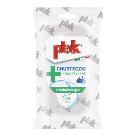 PLAK ANTIBACTERIAL COSMETIC WIPES CHUSTECZKI ANTYBAKTERYJNE 24 PCS