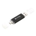 PLATINET ANDROID PENDRIVE USB 2.0 AX-Depo 64GB + microUSB for tablets BLACK [43373]