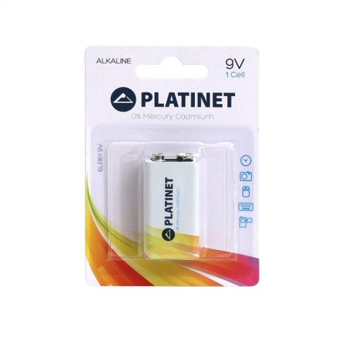 PLATINET BATTERY ALKALINE PRO 9V / 6LR61 BLISTER*1 [43734]