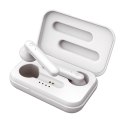 PLATINET BLUETOOTH V5.0 EARPHONES SPORT SŁCUHAWKI + CHARGING STATION PM1040 AURA WHITE