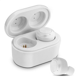 PLATINET BLUETOOTH V5.0 EARPHONES SPORT SŁUCHAWKI DOUSZNE + CHARGING STATION TWS PM1085 WHITE [44902]