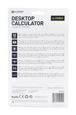 PLATINET CALCULATOR KALKULATOR 12D POCKET [42040]