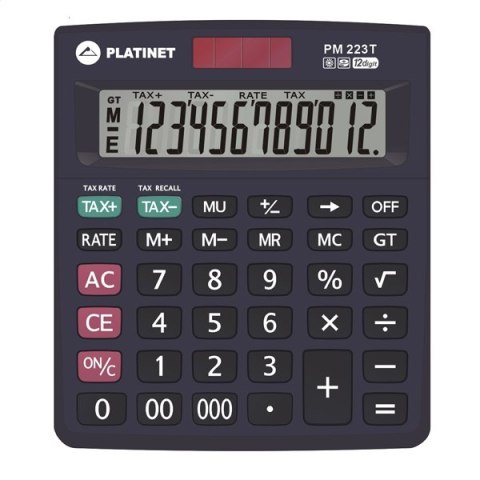 PLATINET CALCULATOR KALKULATOR 12D TAX PMC223T [40468]