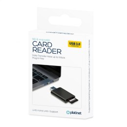 PLATINET CARD READER CZYTNIK KART PAMIĘCI 2 SLOTS MICRO SD TF SD 4.0 UHSII USB 3.0 [45220]