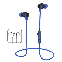 PLATINET IN-EAR BLUETOOTH V4.2 SŁUCHAWKI DOUSZNE + microSD EARPHONES + MIC PM061 BLUE [44468] TE