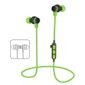 PLATINET IN-EAR BLUETOOTH V4.2 SŁUCHAWKI DOUSZNE + microSD EARPHONES + MIC PM061 GREEN [44469] TE