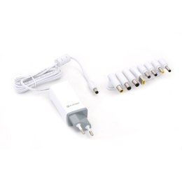 PLATINET LAPTOP CHARGER ŁADOWARKA 65W 8 tips WHITE [43740]