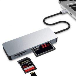 PLATINET MULTIMEDIA ADAPTER CZYTNIK KART PAMIĘCI USB Type-C CARD READER MICRO SD SDHC SDXC CF [44707]