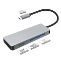 PLATINET MULTIMEDIA ADAPTER CZYTNIK KART PAMIĘCI USB Type-C CARD READER MICRO SD SDHC SDXC CF [44707]