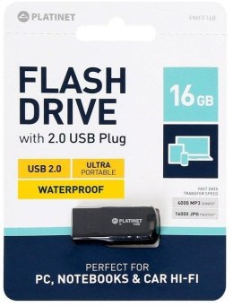 PLATINET PENDRIVE USB 2.0 F-Depo 64GB WATERPROOF BLACK [45286]