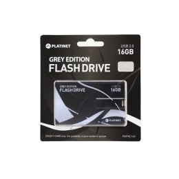 PLATINET PENDRIVE USB 2.0 Name Card GREY EDITION 16GB [44338]