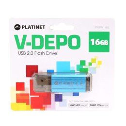 PLATINET PENDRIVE USB 2.0 V-Depo 16GB BLUE [42177]