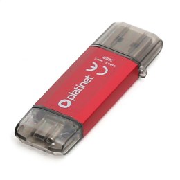PLATINET PENDRIVE USB 3.0 + Type-C C-Depo 32GB RED [45453]