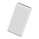 PLATINET POWER BANK 10000mAh 2,1A polymer 2xUSB + AMBIENT LIGHTING WHITE [43795]