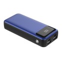 PLATINET POWER BANK 10000mAh POLYMER LCD BLUE + MICRO CABLE KABEL 45000