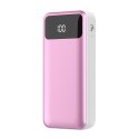 PLATINET POWER BANK 10000mAh POLYMER LCD PINK + MICRO CABLE KABEL 45002