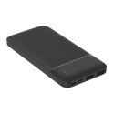 PLATINET POWER BANK 10000 mAh Polymer ABS Texture Black [45720]