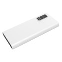 PLATINET POWER BANK 10000mAh Polymer PD 3.0 QC 3.0 LED Screen White [45727]