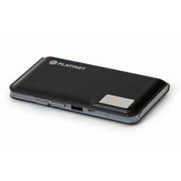 PLATINET POWER BANK 12000mAh 2,1A polymer USB + LCD BLACK [43799]