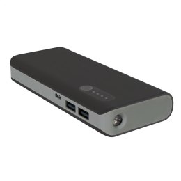 PLATINET POWER BANK 13000mAh + MICRO CABLE KABEL + torch BLACK GRAY [42895] TE