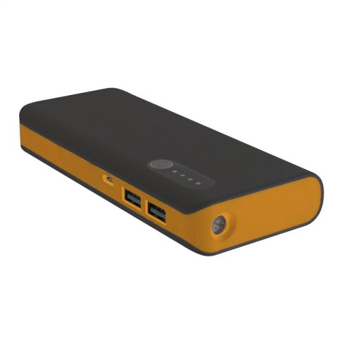 PLATINET POWER BANK 13000mAh + MICRO CABLE KABEL + torch BLACK ORANGE [42898] TE