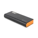 PLATINET POWER BANK 13000mAh + MICRO CABLE KABEL + torch BLACK ORANGE [42898] TE