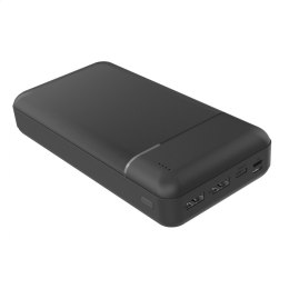 PLATINET POWER BANK 30000mAh Polymer ABS Texture Black [45724]