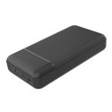 PLATINET POWER BANK 30000mAh Polymer ABS Texture Black [45724]