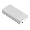 PLATINET POWER BANK 30000mAh Polymer ABS Texture White [45725]