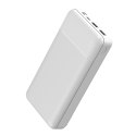 PLATINET POWER BANK 30000mAh Polymer ABS Texture White [45725]