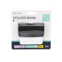 PLATINET POWER BANK LEATHER 5200mAh BLACK + MICRO CABLE KABEL + TypeC adapter [43408]