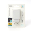 PLATINET WALL CHARGER ŁADOWARKA ŚCIENNA 1xUSB QUICK CHARGE 3.0 18W WHITE [44755]