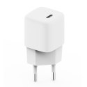 PLATINET WALL CHARGER ŁADOWARKA ŚCIENNA 1xUSB TYPE-C PD 3.0 20W MINI SIZE WHITE [45767]