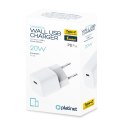 PLATINET WALL CHARGER ŁADOWARKA ŚCIENNA 1xUSB TYPE-C PD 3.0 20W MINI SIZE WHITE [45767]