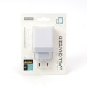 PLATINET WALL CHARGER ŁADOWARKA ŚCIENNA 3xUSB 3A 15W WHITE [44754]