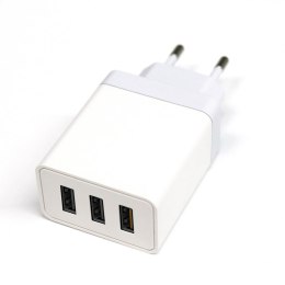 PLATINET WALL CHARGER ŁADOWARKA ŚCIENNA Quick Charge 3.0 3 x USB 18W [44995]