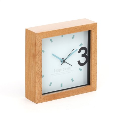 PLATINET ALARM CLOCK ZEGAR BUDZIK WOODEN APRIL 13cm [43623] TE