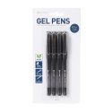 PLATINET DŁUGOPIS GEL INK PENS BLACK BLISTER*4 43006