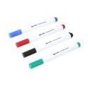 PLATINET DRY ERASE BOARD MARKERS MIX BLACK BLUE RED GREEN BLISTER*4 43005