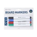 PLATINET DRY ERASE BOARD MARKERS MIX BLACK BLUE RED GREEN BLISTER*4 43005