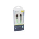 PLATINET INDIGO HORNET USB UNIVERSAL CABLE KABEL 2 IN 1: MICRO USB & LIGHTNING PLUGS 2M GREEN [43582] TE